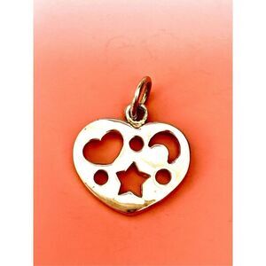 .925 Heart Astrology Sterling Silver Jewelry Charm #valentine